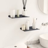  Lebdeća polica Zidne 2 pcs Antracit 30 x 18 x 2,5 cm Čelik | Eponuda.ba