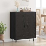  Kreveta Crni hrast 69,5 x 34 x 90 cm Obrađeno drvo i čelik | shoptok.hr