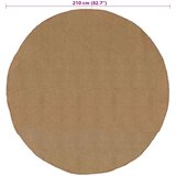  Tepisi za područja Prirodna Ø 210 cm Juta | shoptok.hr
