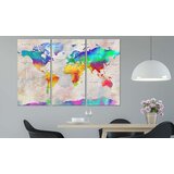  Slika - World Map: Rainbow Gradient 120x80 | shoptok.hr