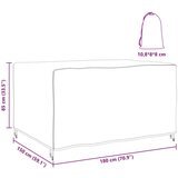 vidaXL Prevleka za zunanje pohištvo Črna 180 x 150 x 85 cm 210D | Shoptok.si