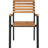  Složive vrtne stolice 2 kom masivno bagremovo drvo i metal | shoptok.hr