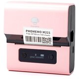 INF Prenosni Bluetooth termični tiskalnik M221, 203dpi, 20-75mm, z USB-C Pink, (5000266828) | Shoptok.si