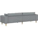 SOFA s jastukom Svijetlo siva 250 x 77 x 76 cm tkanina | shoptok.hr