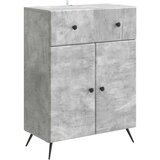  Strani šal Betonsko siva 66 x 34,5 x 90 cm Inženirski les, (5000217813) | Shoptok.si