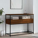  Konzolni stol boja smeđeg hrasta 100x40x75 cm konstruirano drvo | shoptok.hr