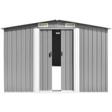  Vrtna lopa 257x392x181 cm kovinska siva - - Siva - 91.52 - 257 x 392 x 181 cm - 2025- | Shoptok.si