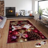 Conceptum Hypnose tepih s novogodišnjim motivima Asr-Crpt-24, Pravougaoni, 140 x 220 cm, Šareni | Eponuda.ba