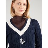 Polo Ralph Lauren Pulover 'MEREN' mornarsko plava / prljavo bijela | shoptok.hr