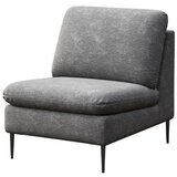Rodier Siv fotelj iz šenilje Belle – | Shoptok.si