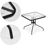  Vrtni stol od kaljenog stakla 80x80 cm s rupom za suncobran | shoptok.hr