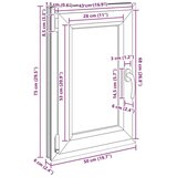 vidaXL Kletno okno "RISOR" 50x75 cm vrtljivo-nagibno DIN levo belo | Shoptok.si