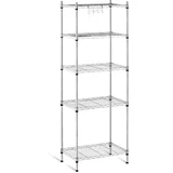 Ažurna žičnata skladiščna polica sive barve 150x55x35cm do 150kg, (22131497)