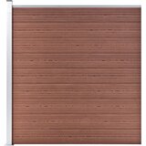 vidaXL Vrtna ograja WPC 175x186 cm rjava Cene
