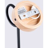  Sollux SL.1476 - Zidna lampa EMBER 1xE27/15W/230V crna/bež/bukva | Eponuda.com