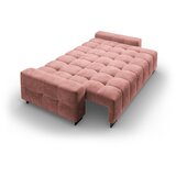 Cosmopolitan Design Rožnata žametna raztegljiva sedežna garnitura s prostorom za shranjevanje 250 cm Wicklow – | Shoptok.si