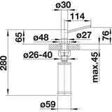 Blanco TORRE inox massive 521541 | Eponuda.com