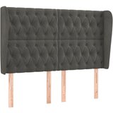 Maison Chic vzglavna omarica - nočna omarica - posteljna omarica z ušesi temno sivo 147x23x118/128 cm žamet, (21711905) Cene