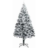 vidaXL Umjetno predelano božično drevo z nizom kroglic Zelena 400 cm | Shoptok.si