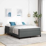  Krevet s opruga kutije Tamno siva Crna 140 x 190 cm | shoptok.hr