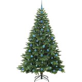 vidaXL Umestno božično drevo med 300 LED Zelena 210 cm PE in PVC | Shoptok.si