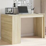vidaXL Pisarniška pisalna miza sonoma hrast 123,5x73,5x75 cm inž. les Cene