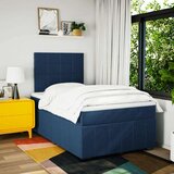  Krevet s oprugama i madracem plavi 120 x 190 cm od tkanine | shoptok.hr