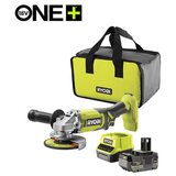 Ryobi rag18125-1c40s set aku. ugaona brusilica (125mm) + punjač+ baterija 4Ah (18V one+™) ( RAG18125-1C40S ) u