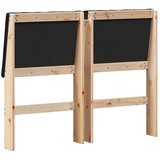 vidaXL tapecirani uzglavlje crna 120 cm čvrsto borovo drvo | shoptok.hr
