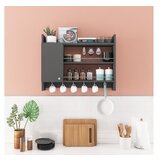 Hanah home kuhinjska polica knerr anthracite | ePonuda.com