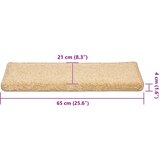  Prostirke za stepenice 30 kom 65x21x4 cm krem pravokutni rub | shoptok.hr