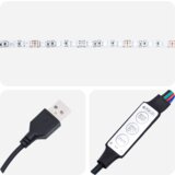  Postelja z box springom in vzmetnico ter LED osvetlitvijo temno rjava 100x200 cm tkanina, (22049457) | Shoptok.si