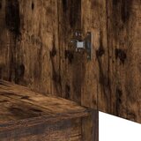  3-delni set toaletne mize z LED lučjo iz dimljenega hrasta, (22054924) | Shoptok.si