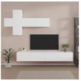 Komplet TV omaric 7-delni bel inženirski les | Shoptok.si