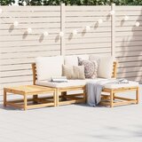 Maison Chic Seti vrtnega pohištva - Vrtna garnitura - Vrtni pohištvo set 4-delna z blazinami trden akacijev les, (21819459) | Shoptok.si