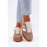 Boto Low Platform Sneakers Khaki Ovivene | Shoptok.si