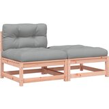  The Living Store Vrtni kavč brez naslonjal z blazinami in stolčkom za noge - Vrtni Kavč, (21443773) | Shoptok.si