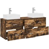  Set ormarića za kupaonicu 3 kom. Dimljeni hrast Smeđa 49,5 x 41 x 62,5 cm | shoptok.hr