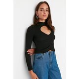 Trendyol Black Crop Cut Out Detailed Knitwear Sweater | ePonuda.com