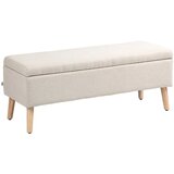  Klupa za odlaganje do 220 kg izgled lana 110x39x45 cm bež Cijene