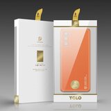 Dux ducis Yolo elegantna maskica izrađena od meke TPU i PU kože za Samsung Galaxy S20 FE 5G narančasta | shoptok.hr