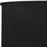  Vjetrobran s 5 panela od tkanine 600 x 160 cm crni | shoptok.hr
