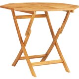 vidaXL Zložljiva vrtna miza 85x85x76 cm trdna tikovina, (20580746) | Shoptok.si