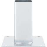  Postolja za stupove kvadratna 12 kom 61x61 mm pocinčani čelik | shoptok.hr