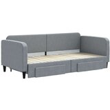  Dnevni krevet na razvlačenje svjetlosivi 90 x 200 cm od tkanine | shoptok.hr