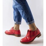 Gemre Red eco-leather Burdett shoes | ePonuda.com