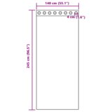  Zavjese sa zavjesama 2 pcs Krem 140 x 245 cm Poliester | shoptok.hr