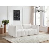 Bobochic Paris Bela sedežna garnitura iz tkanine bouclé 234 cm Azra – | Shoptok.si