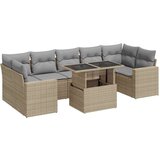vidaXL 8-dijelni set vrtnih sofa od poliratana s jastucima bež | shoptok.hr