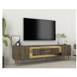 Hanah home tv polica Dekolp3 walnut gold